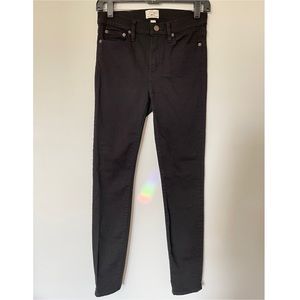 J. Crew Lookout High Rise Black Skinny Jeans